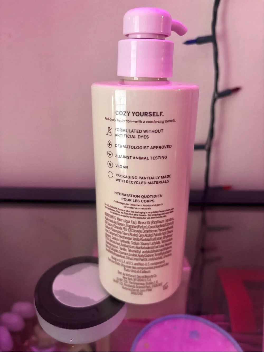 PINK Victoria's Secret Vanilla Daily Drench Body Lotion - Pink & Cream